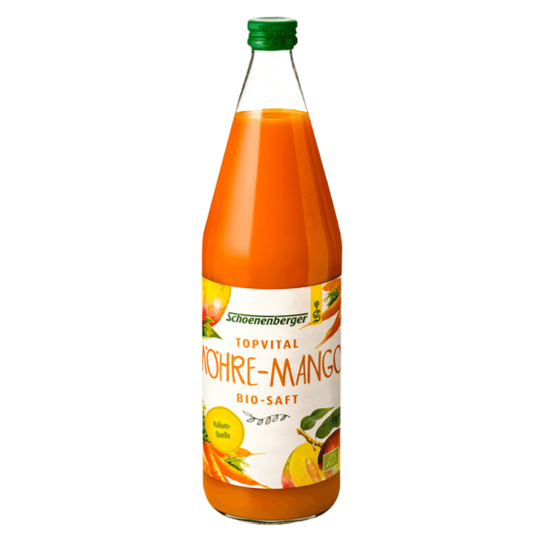 Schoenenberger Økologisk Topvital Gulerod Mango Juice