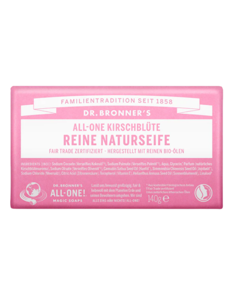 Dr. Bronners  Kirsebærblomst natursæbe fast, øko, 140 g