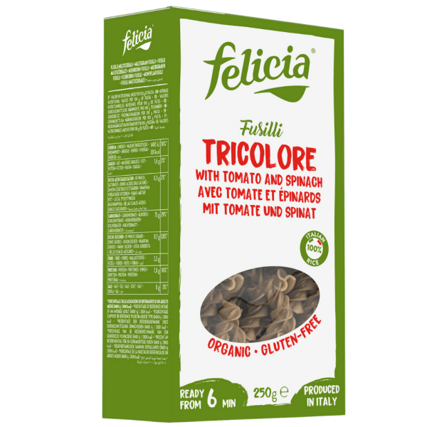 Felicia Økologisk ris Fusilli Tricolore