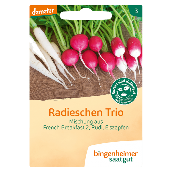 Bingenheimer Saatgut Økologisk radiseblanding, Radise Trio
