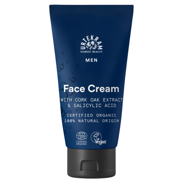 Urtekram Men ansigtscreme med korkeg, 75 ml