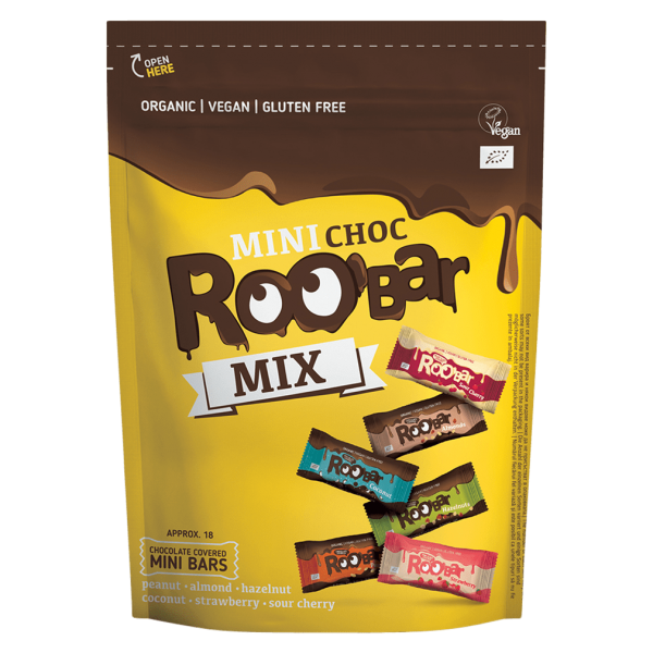Roobar Organic Mix Mini Choco Bars