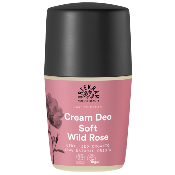 Urtekram Soft Wild Rose cremedeo roll-on, 50 ml