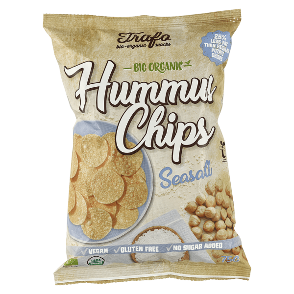 Trafo  Økologiske hummus-chips Seasalt