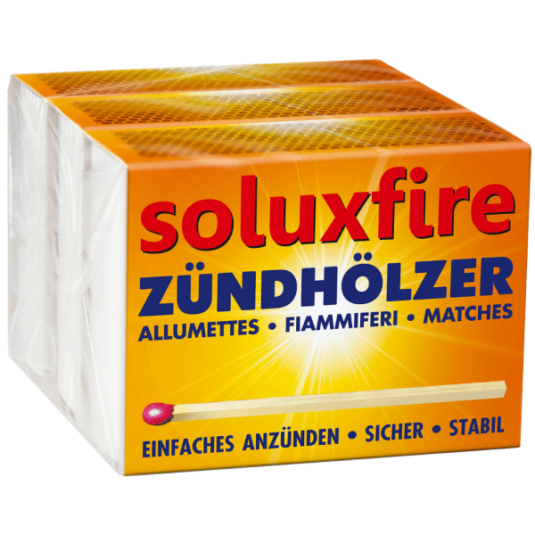 soluxfire Tændstikker 3x 100 stk