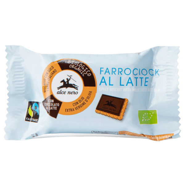 Alce Nero Økologisk speltkiks med mælkechokolade