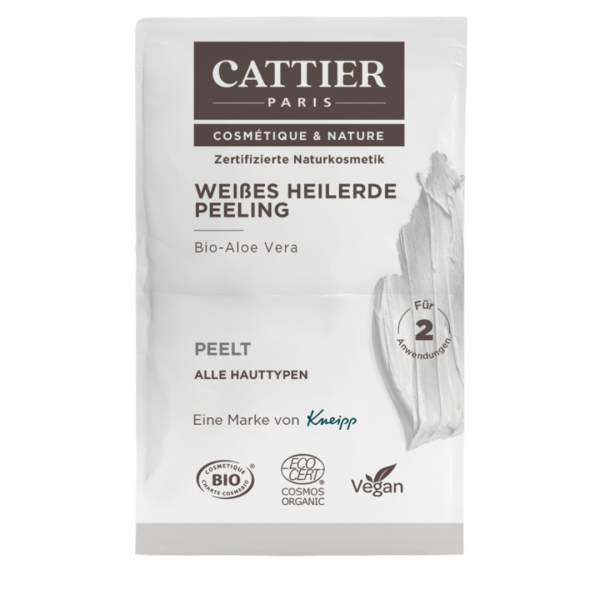 Cattier Weißes Heilerde Peeling, 2x6ml