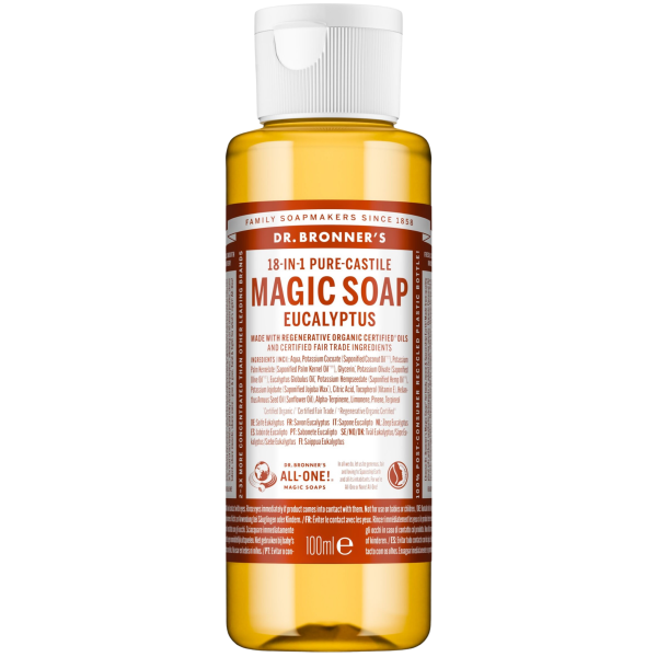 Dr. Bronners  Eukalyptus Magic Soap flydende sæbe 18-in-1