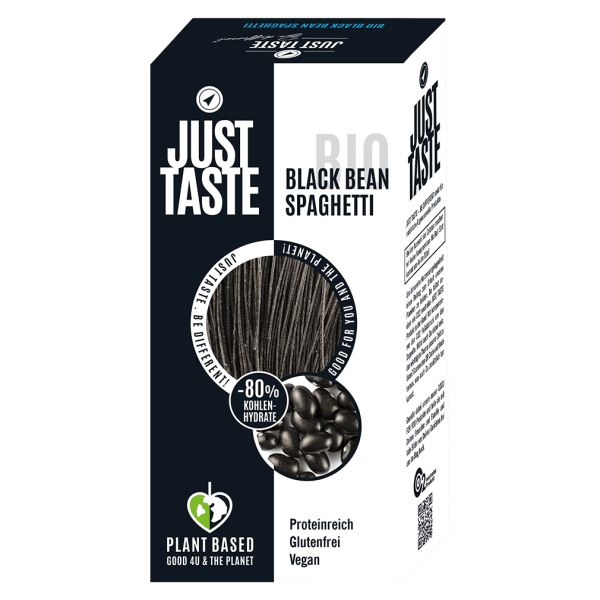 Just Taste Spaghetti med økologiske sorte bønner