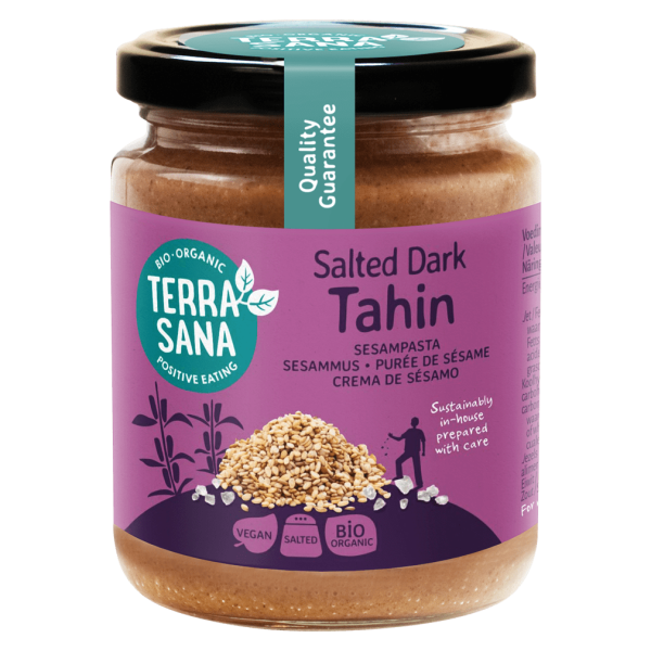 TerraSana Økologisk Tahin dark - sesamsmør med stensalt