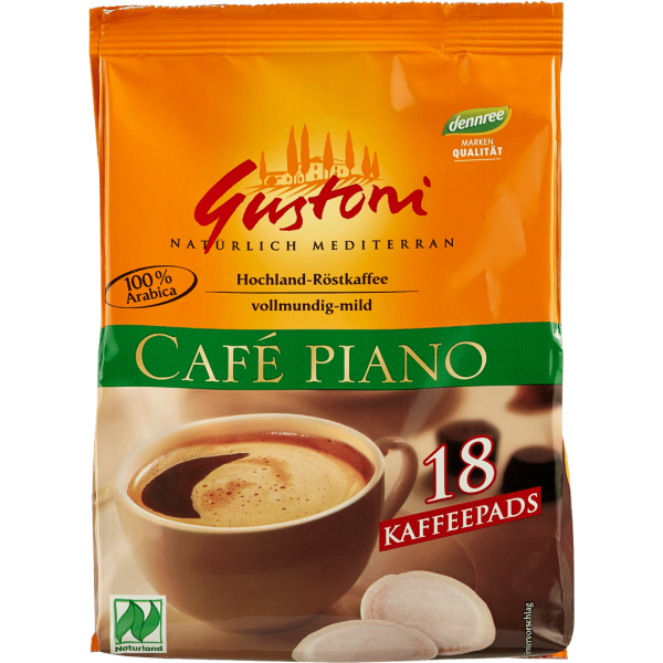 Gustoni Bio Café piano Kaffee-Pads