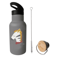 kikadu Trinkflasche Zebra Grau kikadu Trinkflasche Zebra Grau