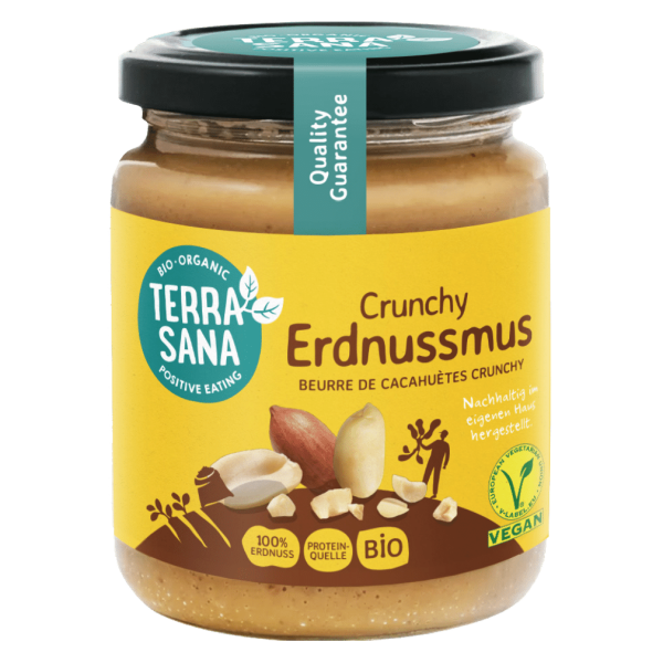 TerraSana Økologisk jordnøddesmør Crunchy