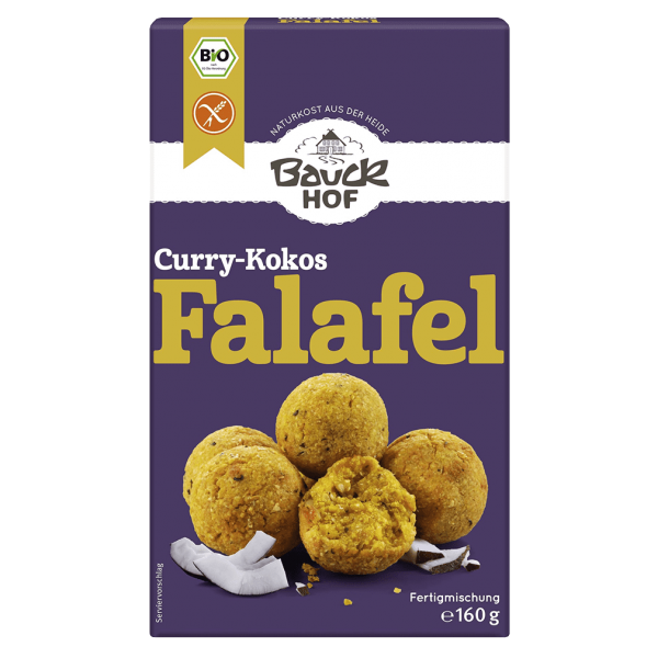 Bauckhof Økologisk Falafel Curry Coconut Ready Mix 160g
