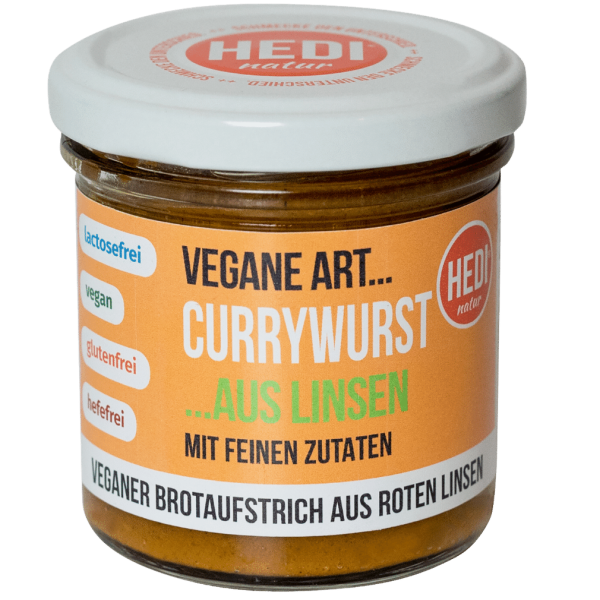 HEDI Natur Økologisk vegansk kunst... Currywurst