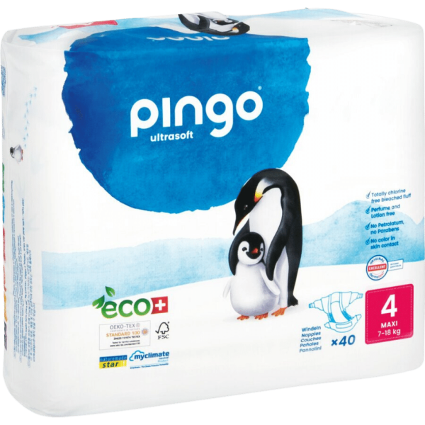 Pingo Swiss  Økologiske bleer Maxi
