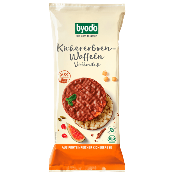 byodo Bio Kichererbsen-Waffeln Vollmilch