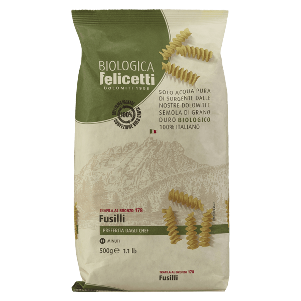 Felicetti Økologiske fusilli af hård hvede