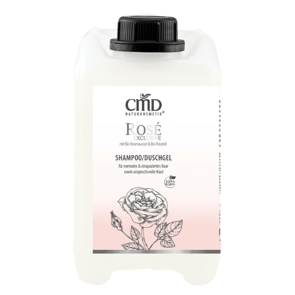 CMD Naturkosmetik Shampoo/Duschgel Rosé Exclusive 2,5 Liter Großgebinde