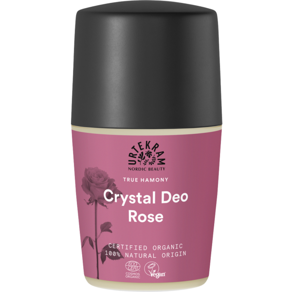 Urtekram Krystal deodorant roll-on rose, 50 ml