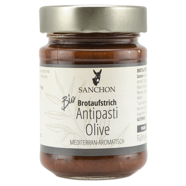 Sanchon Økologisk antipasti-olivenpålæg