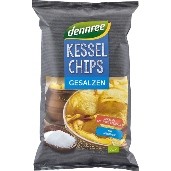 dennree Bio Kesselchips gesalzen