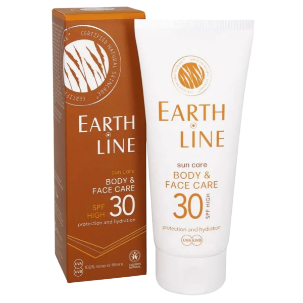 Earth Line Økologisk mineralsk solcreme SPF 30, 100ml