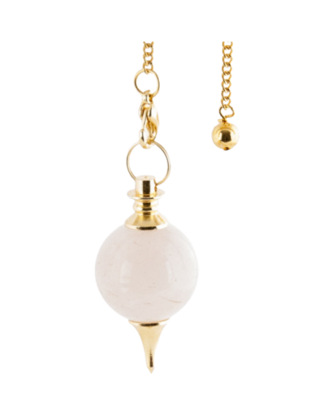 Berk Pendel, Messing mit Rosenquarzkugel