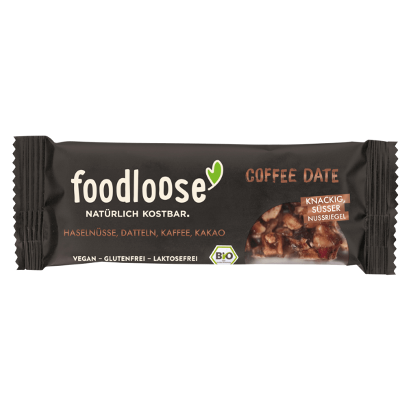foodloose Økologisk nøddebar Kaffe Dato