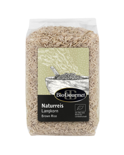 BioGourmet Øko naturris fuldkorn langkorn, 500g