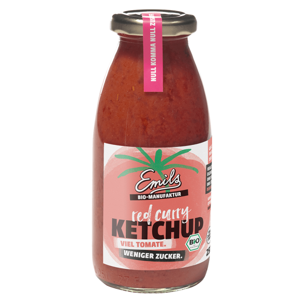 Emils Økologisk rød karryketchup, 250 ml