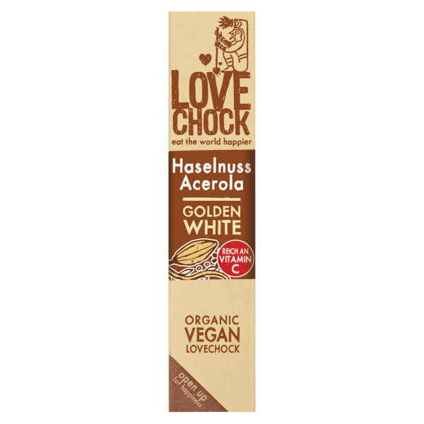 LOVECHOCK Økologisk hasselnød Acerola Golden White