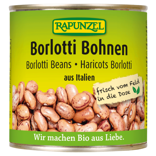 Rapunzel Bio Borlotti Bohnen in der Dose