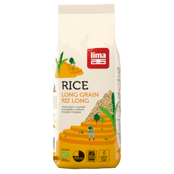 Lima Økologiske langkornede ris fuldkorn