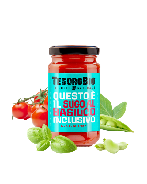 TesoroBio Bio Italianische Vegane Tomaten Basilikum Sauce