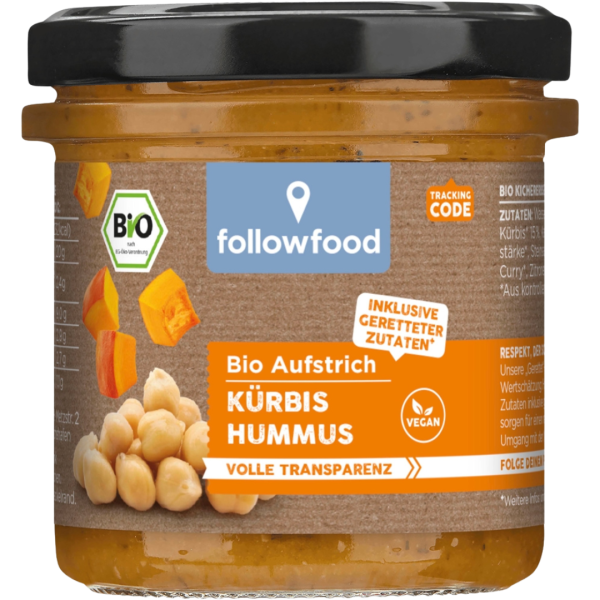 followfood Økologisk hummus med græskar og gulerod