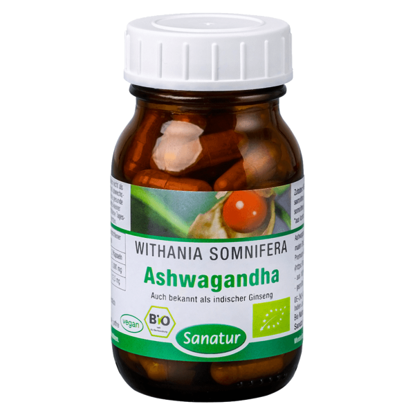 Sanatur Øko ashwagandha-kapsler med KSM-66