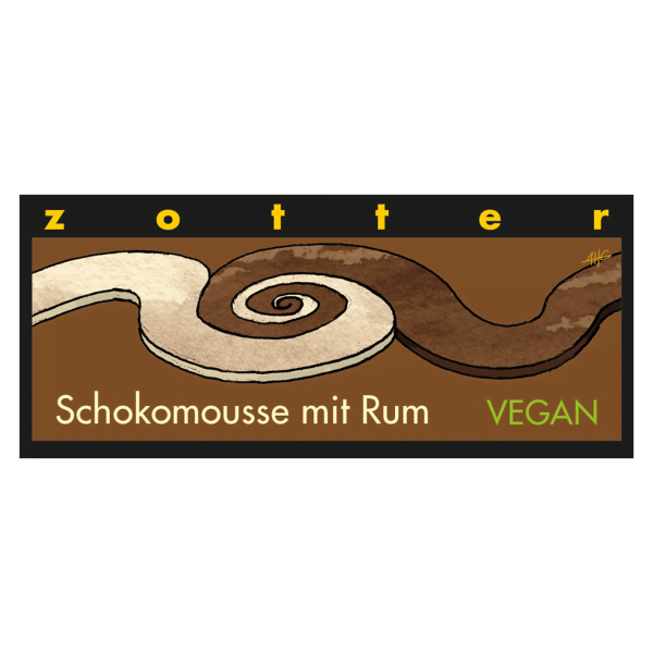 Zotter Økologisk chokolademousse med rom