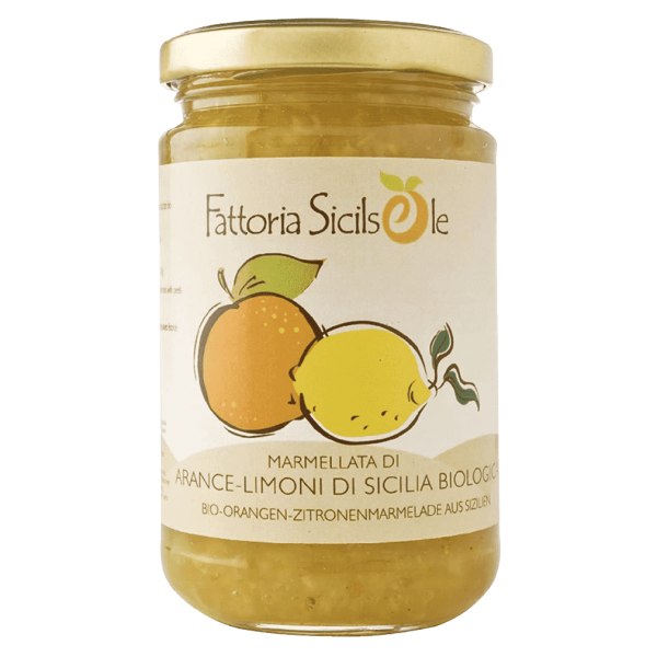 Fattoria Sicilsole Økologisk appelsin-citron marmelade