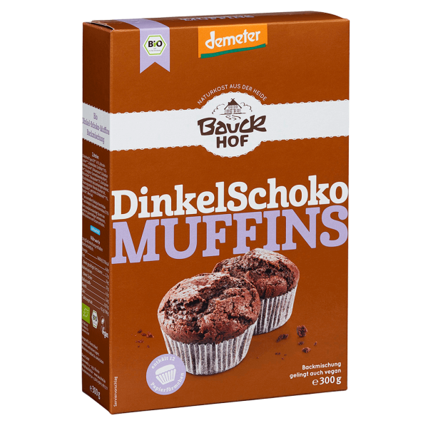Bauckhof  Spelt-chokolade muffins