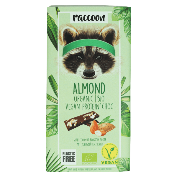 raccoon Økologisk protein choko-mandel