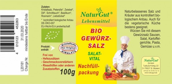 NaturGut Økologisk kryddersalt salat