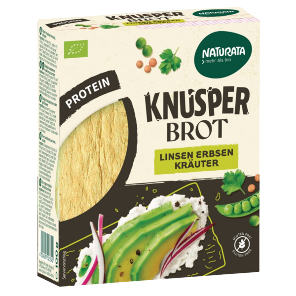 Naturata Økologisk sprødbrød med linser, ærter og urter