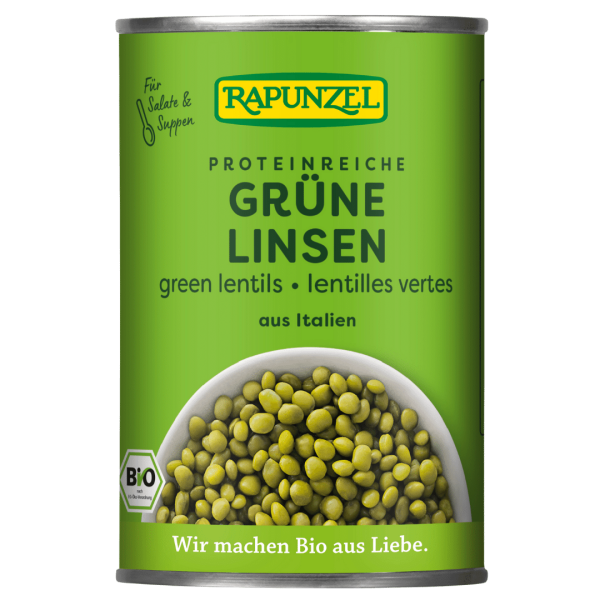 Rapunzel Bio Grüne Linsen in der Dose