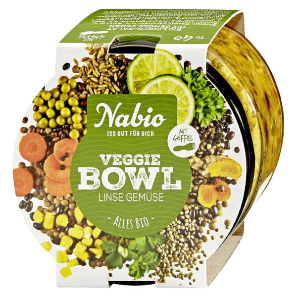 NAbio Økologisk Veggie Bowl Linsegrøntsager