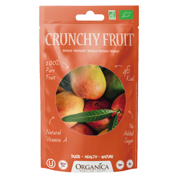 Organica Økologisk sprød frugt, Mango
