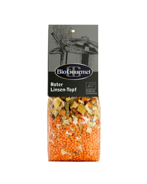 BioGourmet Bio Roter Linsen-Topf, 250g