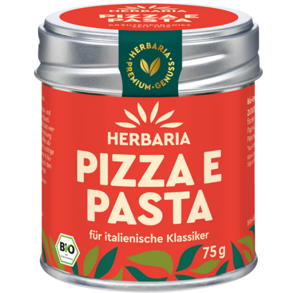 Herbaria Økologisk krydderisalt Pizza e Pasta, 100 g