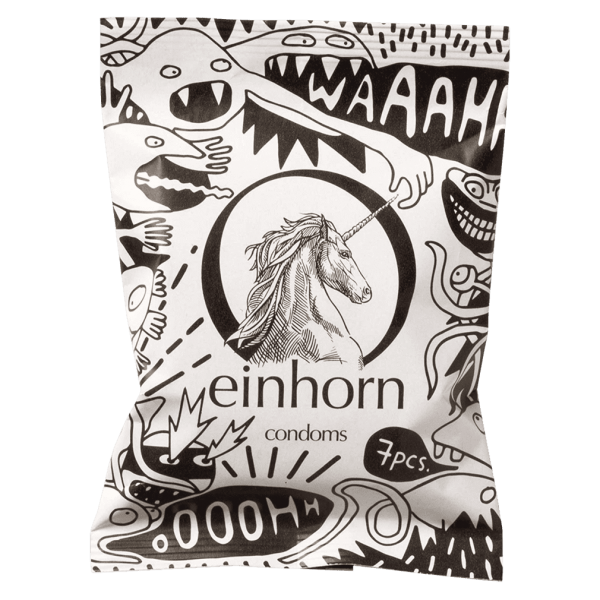 einhorn Veganske kondomer sperm monster 7pcs pack