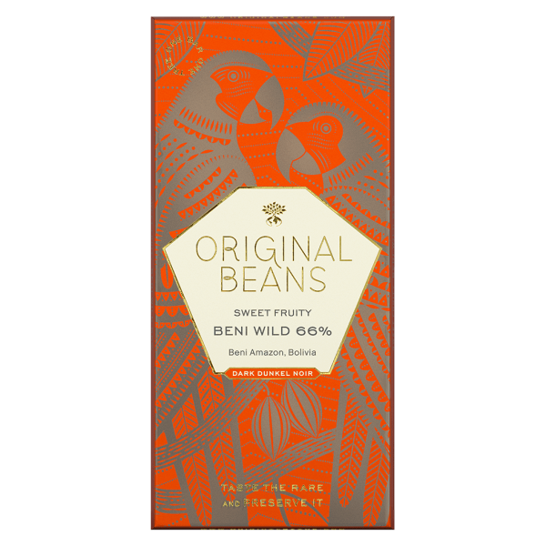 Original Beans Økologisk Beni Wild 66% mørk chokolade